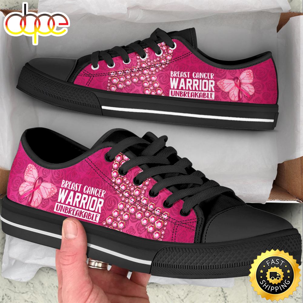 Breast Cancer Shoes Unbreakable Low Top Shoes Canvas Shoes Ugclip
