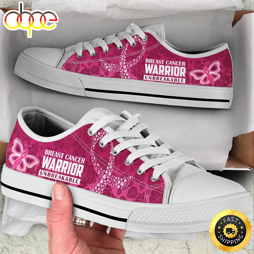 Breast Cancer Shoes Warrior Bf Low Top Shoes Canvas Shoes E0idzm