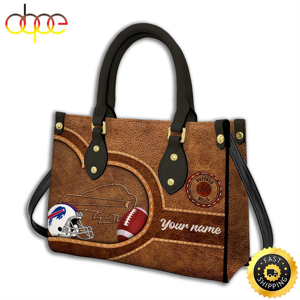 Buffalo Bills Custom Name NFL Leather Bag Vpqzcj