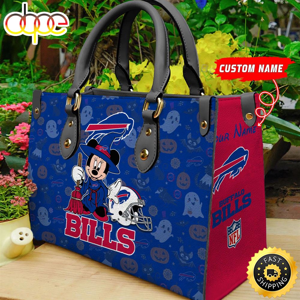 Buffalo Bills NFL Minnie Halloween Women Leather Hand Bag Skadvk