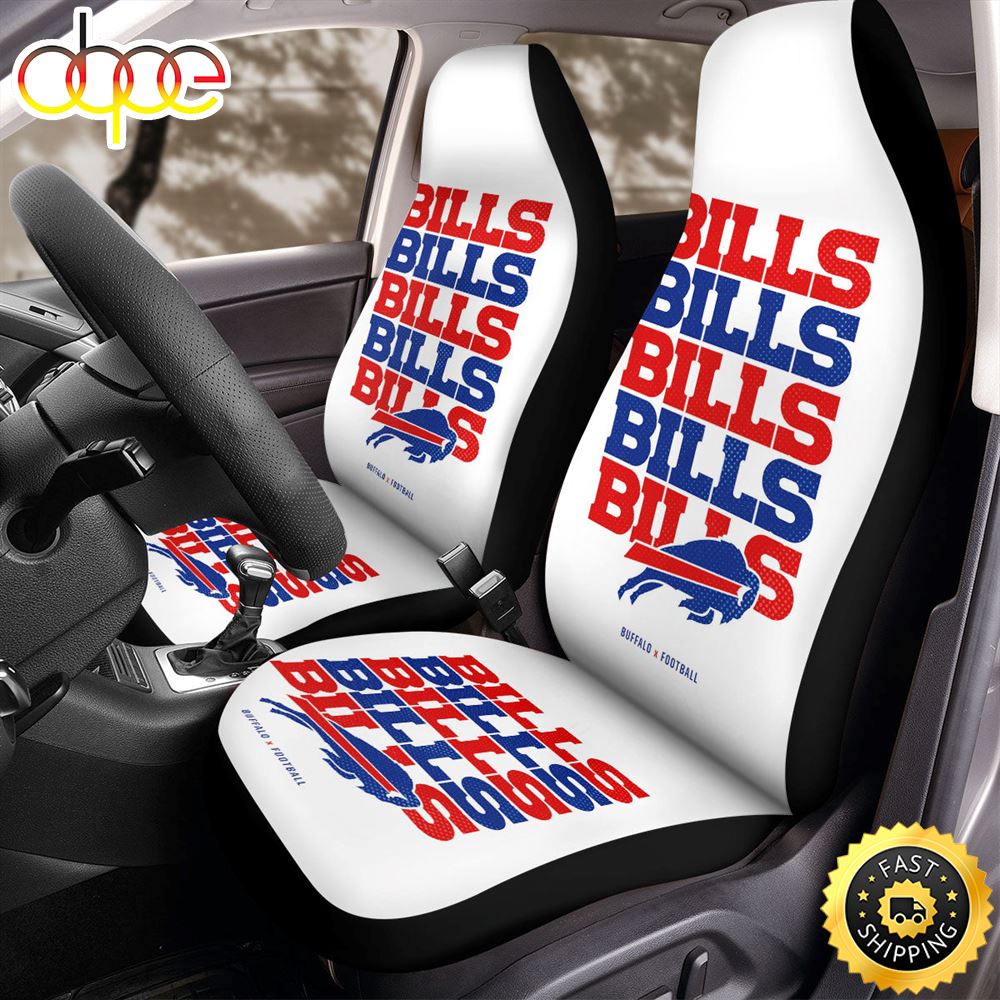 Buffalo Bills X Football Car Seat Covers M6v3xy