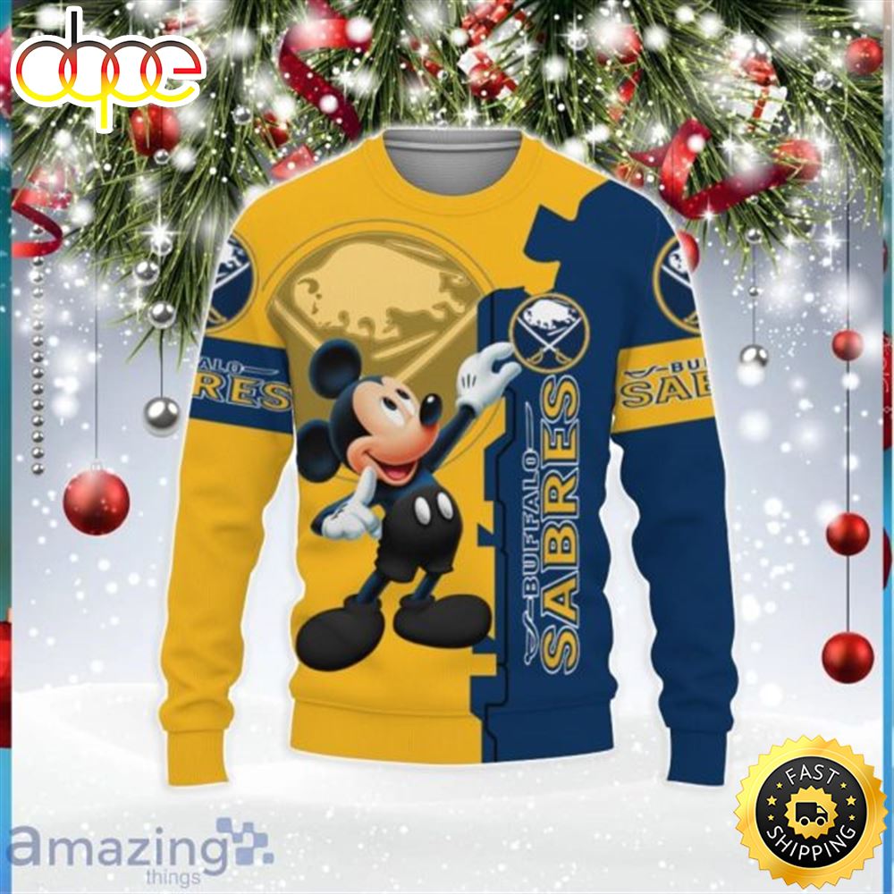 Buffalo Sabres Mickey Mouse Champions Football 3d All Over Printed Y3qq0q