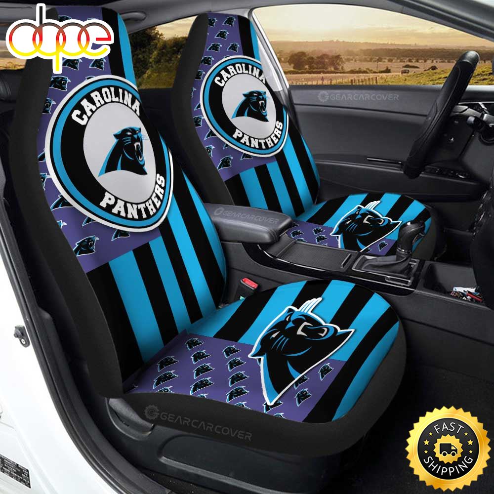 Carolina Panthers Car Seat Covers Custom Us Flag Pw7u7j