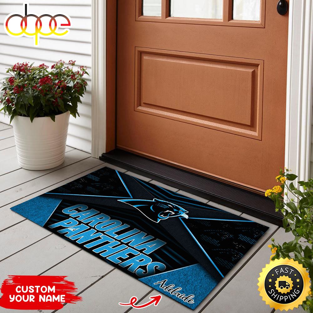 Carolina Panthers NFL Custom Doormat For Sports Enthusiast This Year Alvnrr