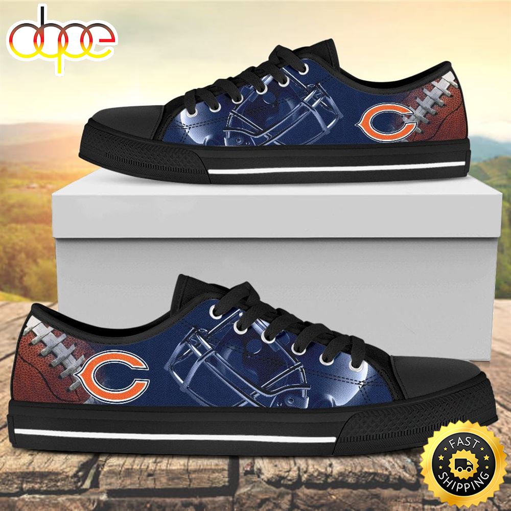 Chicago Bears Canvas Low Top Shoes I7tq3a