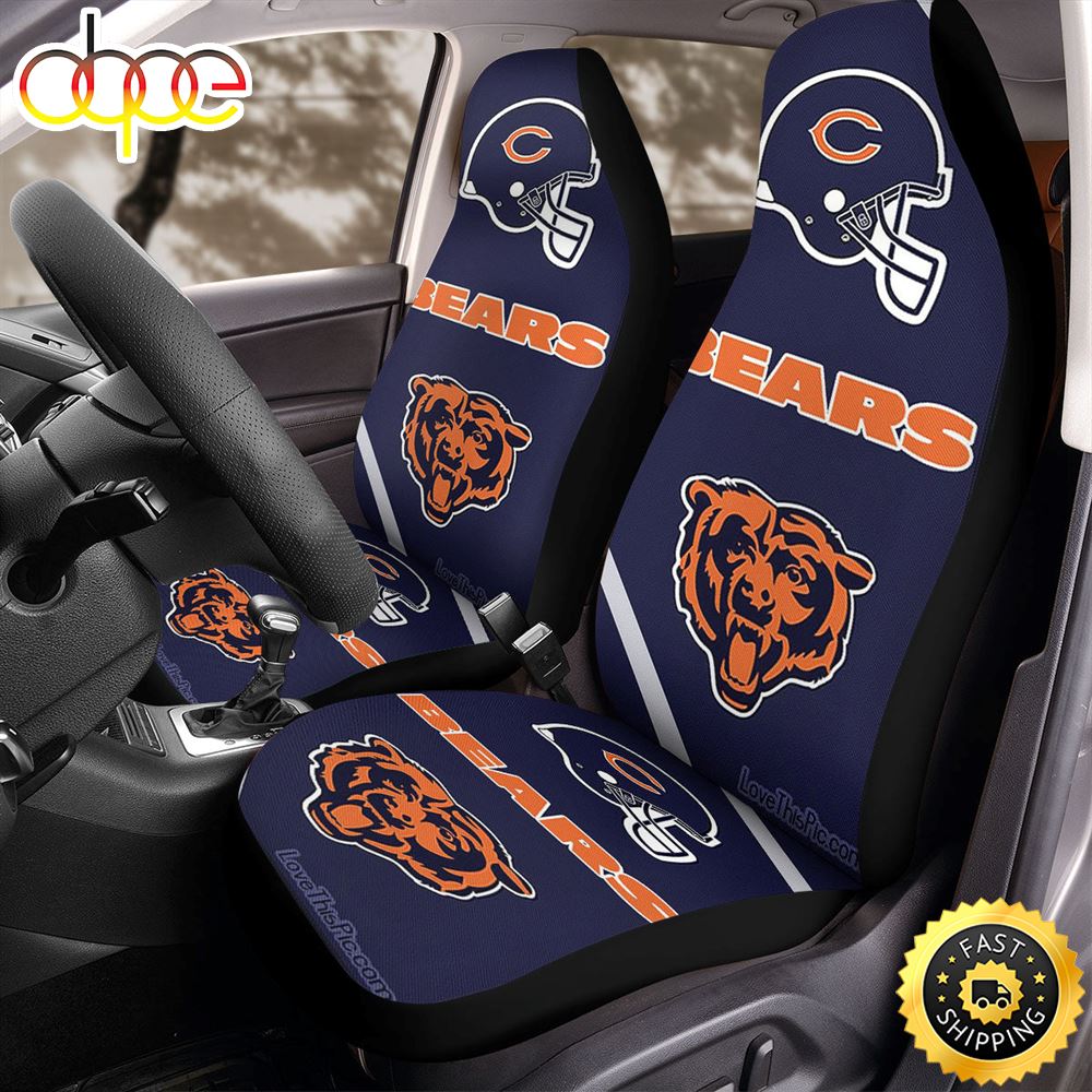 Chicago Bears Logo Car Seat Covers Apltiy