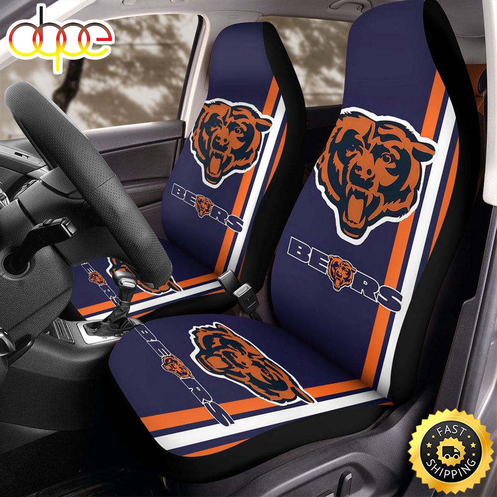 Chicago Bears Nfl Football 1 Car Seat Covers Bc1hzu
