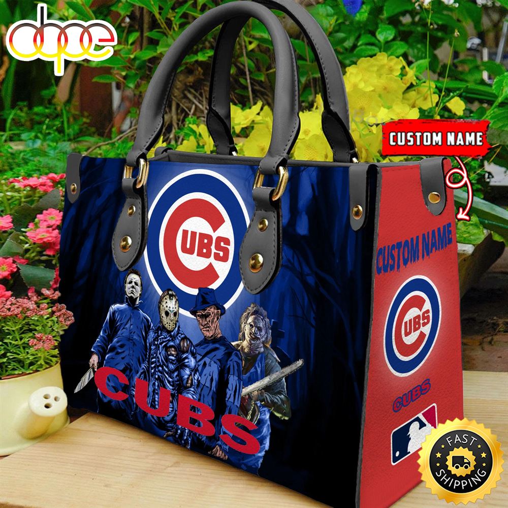 Chicago Cubs MLB Halloween Women Leather Hand Bag Udp3ib