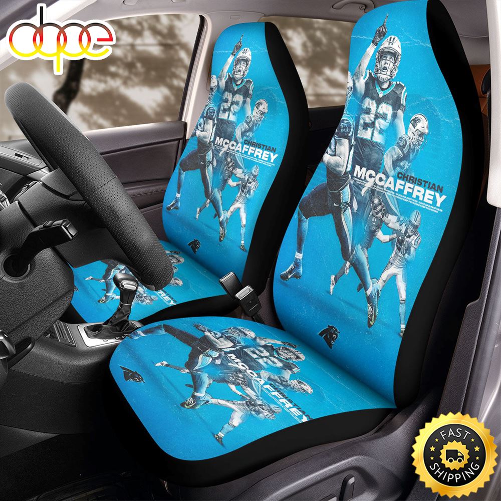 Christian Mccaffrey By Carolina Panthers Car Seat Covers Uax3rw