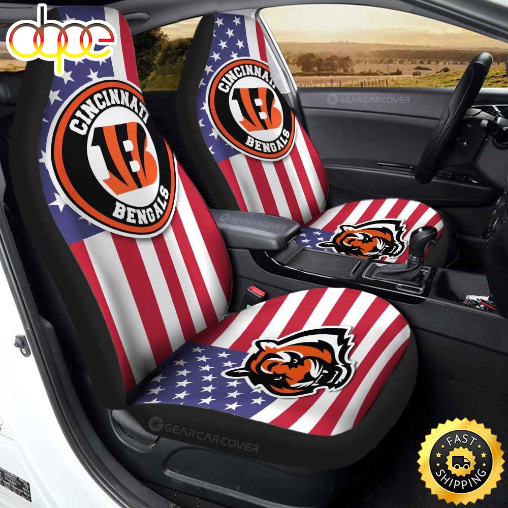 Cincinnati Bengals Car Seat Covers Custom Car Decor Accessories Kidce1