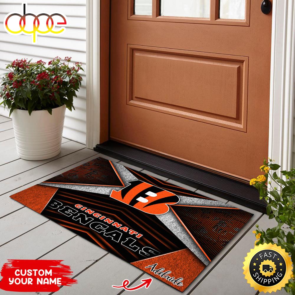 Cincinnati Bengals NFL Custom Doormat For Sports Enthusiast This Year Hp5gfn