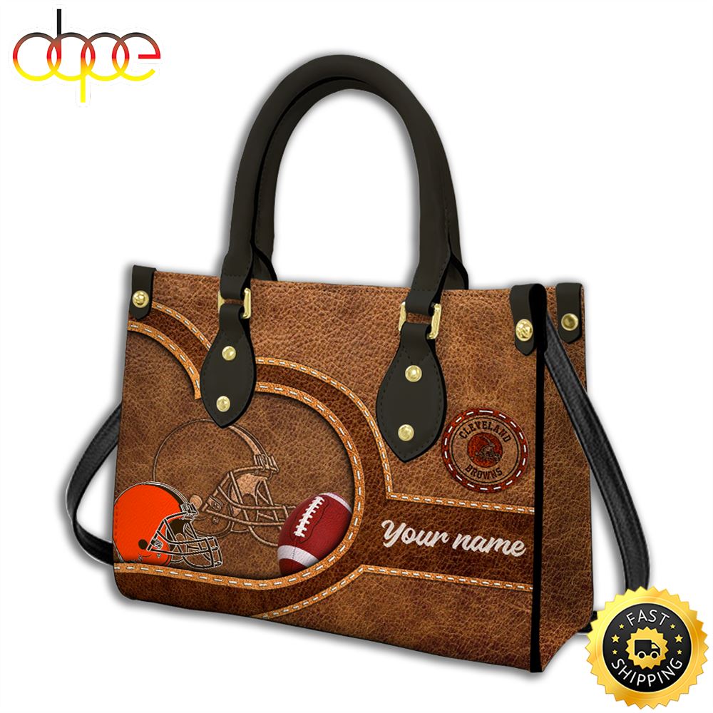 Cleveland Browns Custom Name NFL Leather Bag X6z0jk