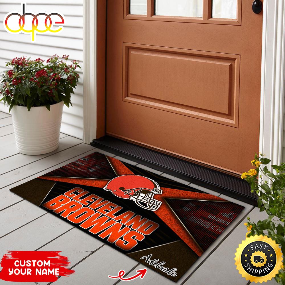 Cleveland Browns NFL Custom Doormat For Sports Enthusiast This Year C1bj5i