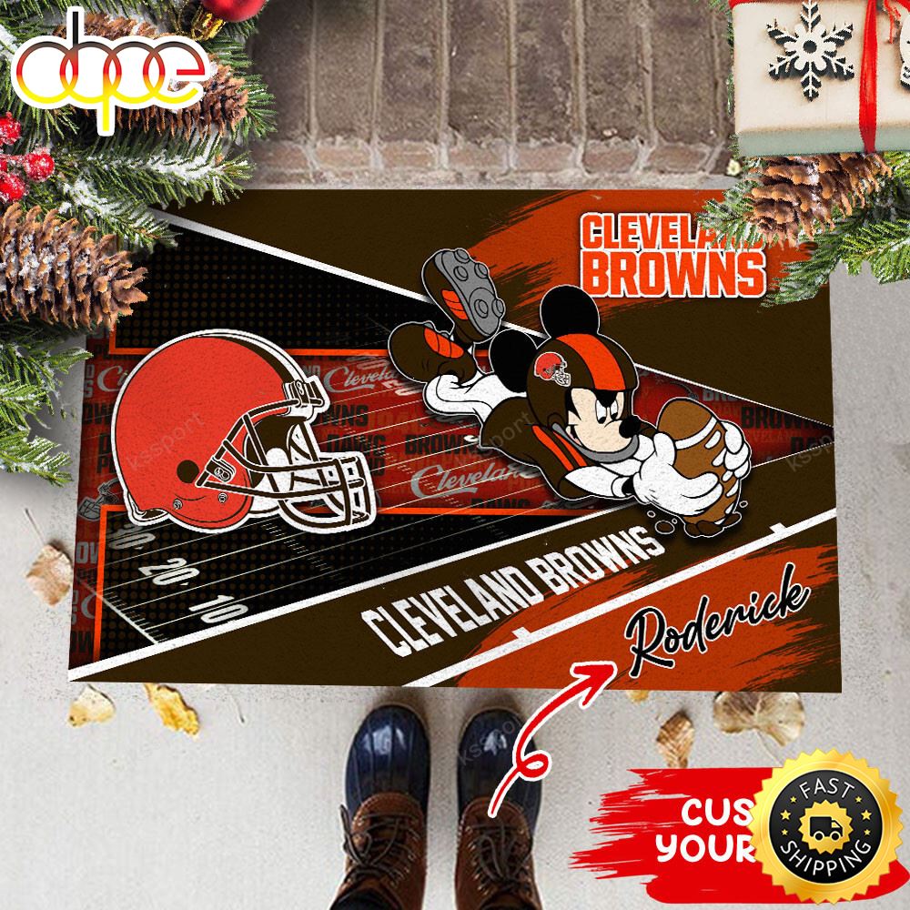 Cleveland Browns NFL Custom Doormat For This Season P10jxx