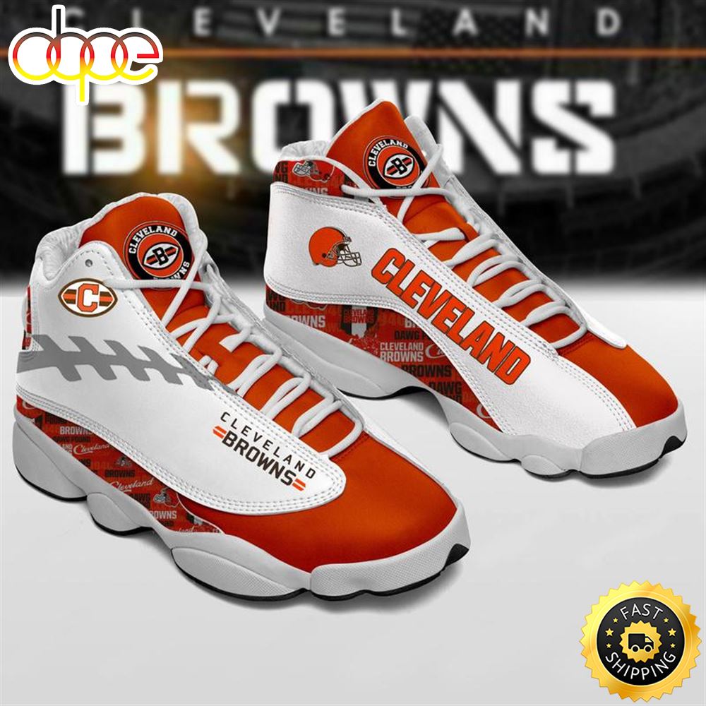 Cleveland Browns Nfl Ver 3 Air Jordan 13 Sneaker W3rnrk