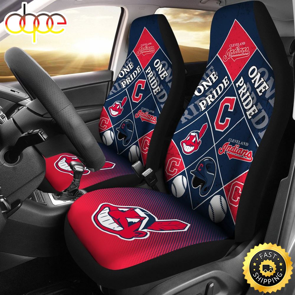 Colorful Pride Flag Cleveland Indians Car Seat Covers Bekfs9