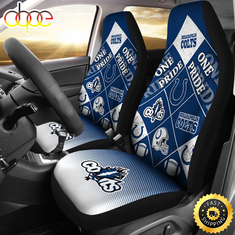 Colorful Pride Flag Indianapolis Colts Car Seat Covers L7brmk