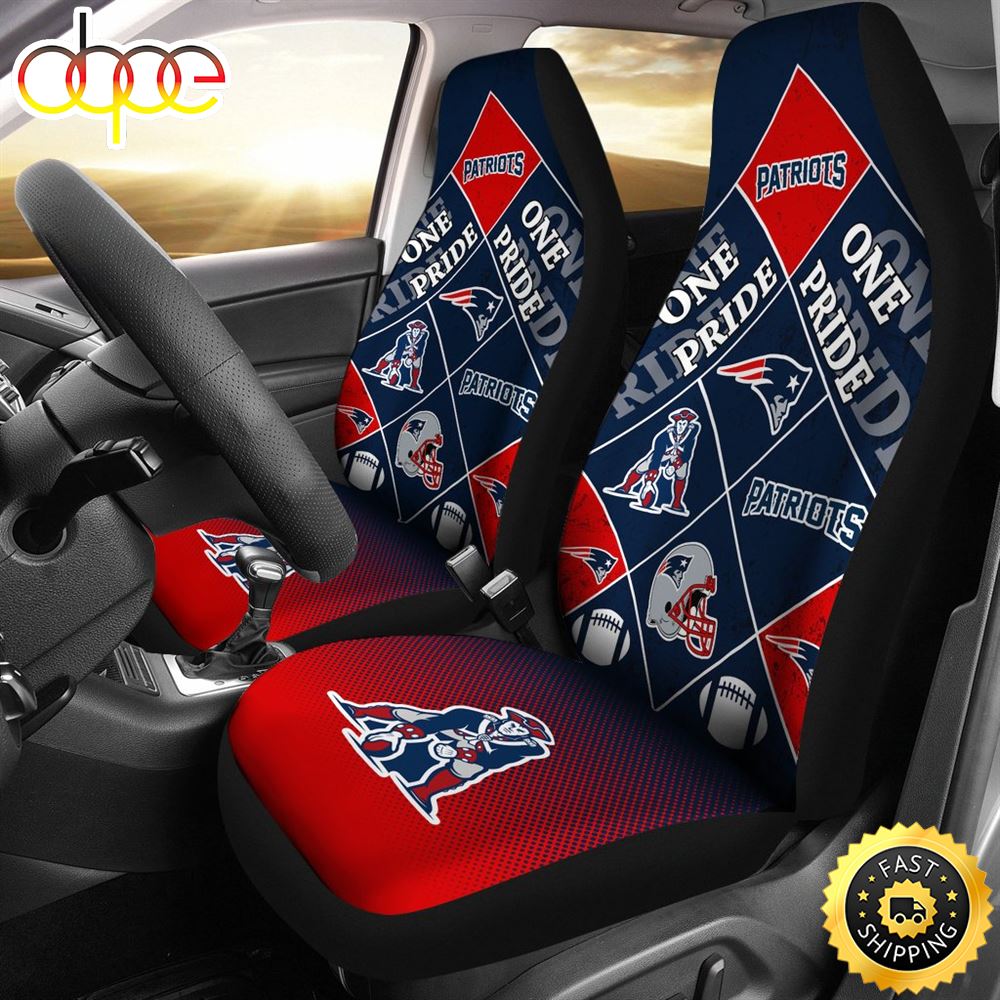 Colorful Pride Flag New England Patriots Car Seat Covers Sh709e