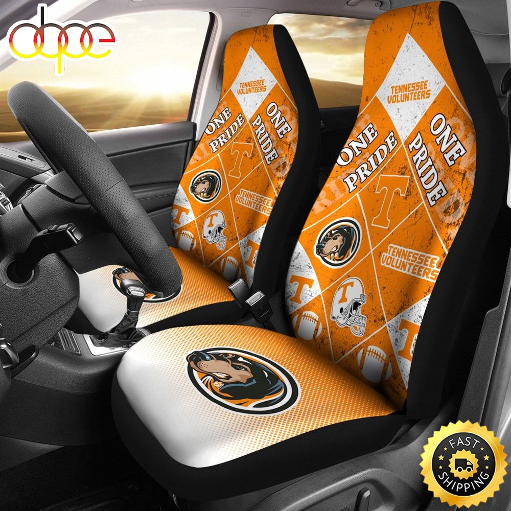Colorful Pride Flag Tennessee Volunteers Car Seat Covers O1xpsc