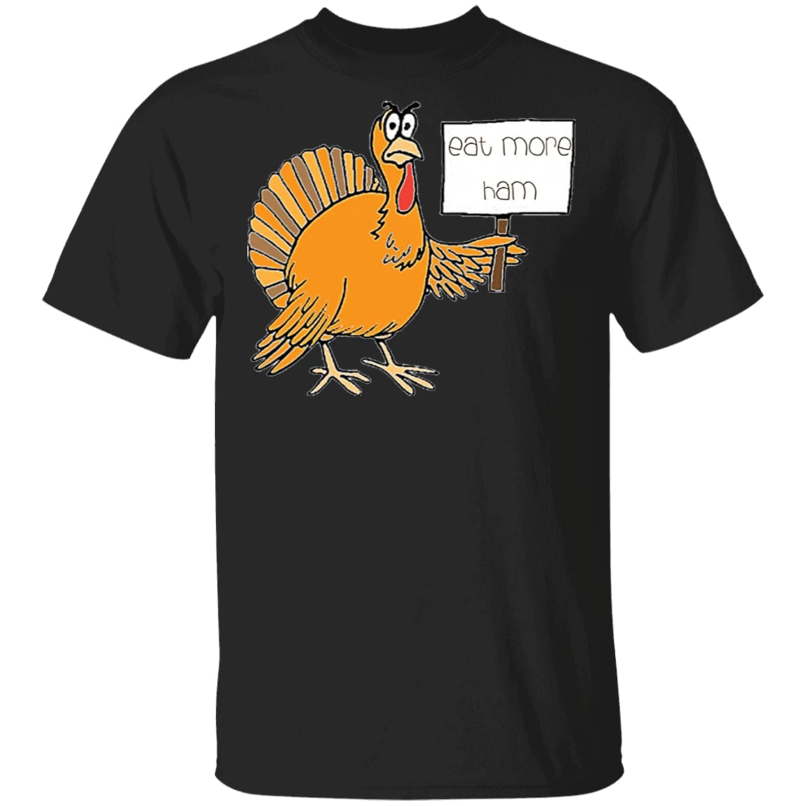 Dabbing Turkey Eat More Ham T Shirt Thanksgiving Gift Day Vintage Shirt Unisex Clothes Z8gyvj