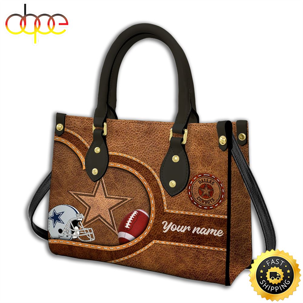 Dallas Cowboys Custom Name NFL Leather Bag Iylqns