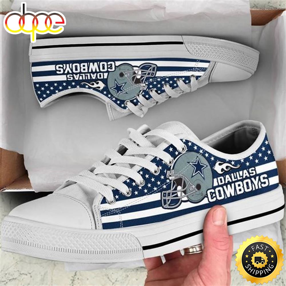 Dallas Cowboys America S Team NFL Like Low Top Shoes Rk6p3t