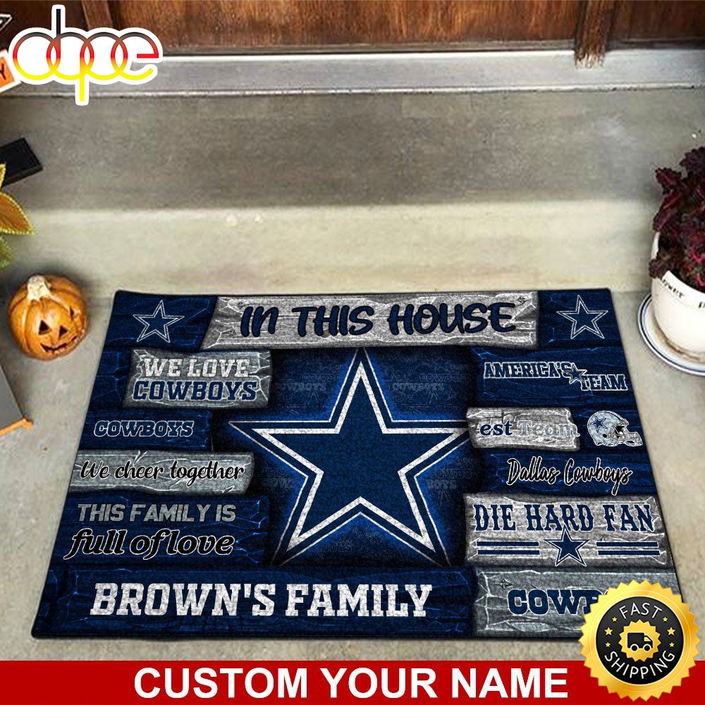Dallas Cowboys NFL Custom Doormat For Couples This Year Hzxubb
