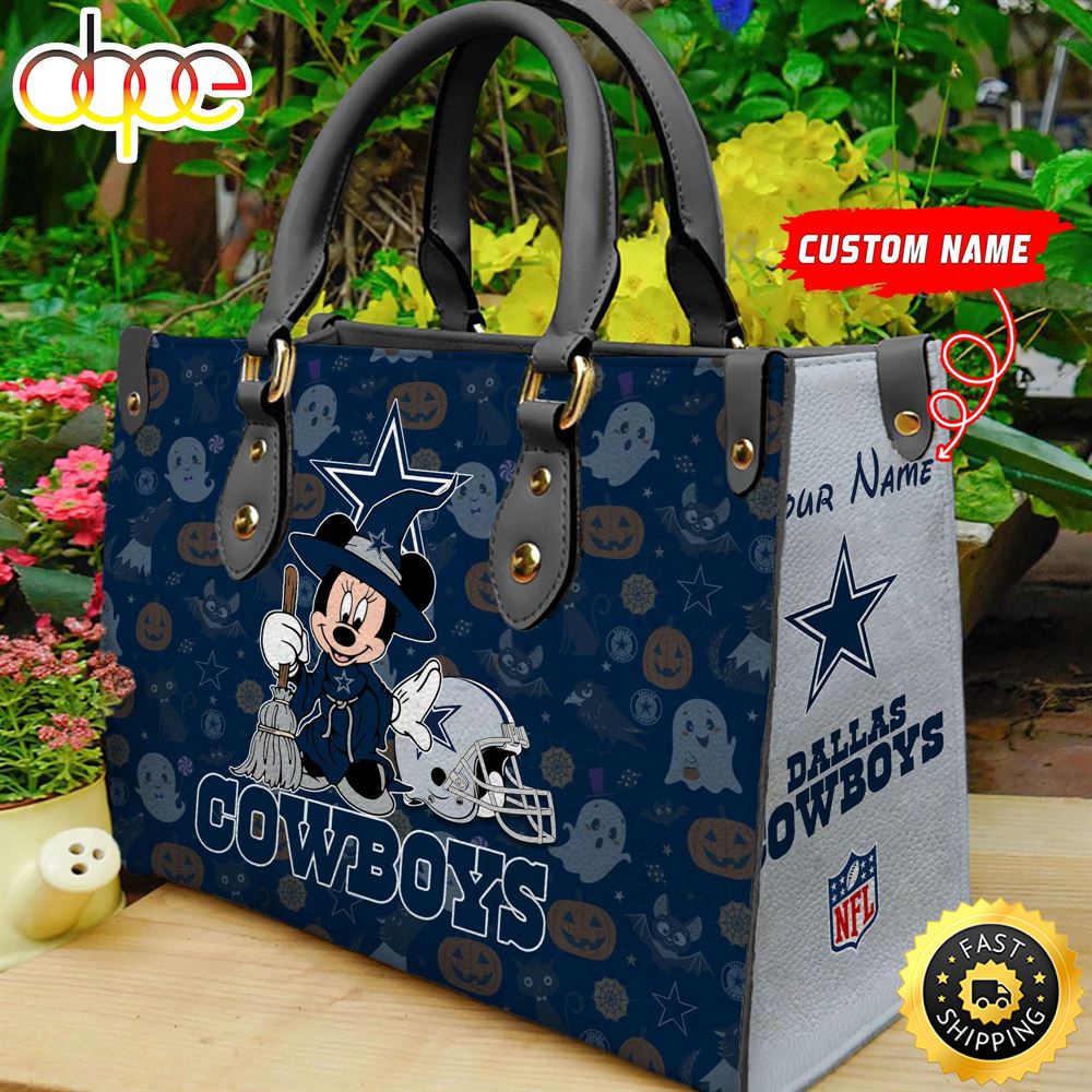 Dallas Cowboys NFL Minnie Halloween Women Leather Hand Bag Qbay0c