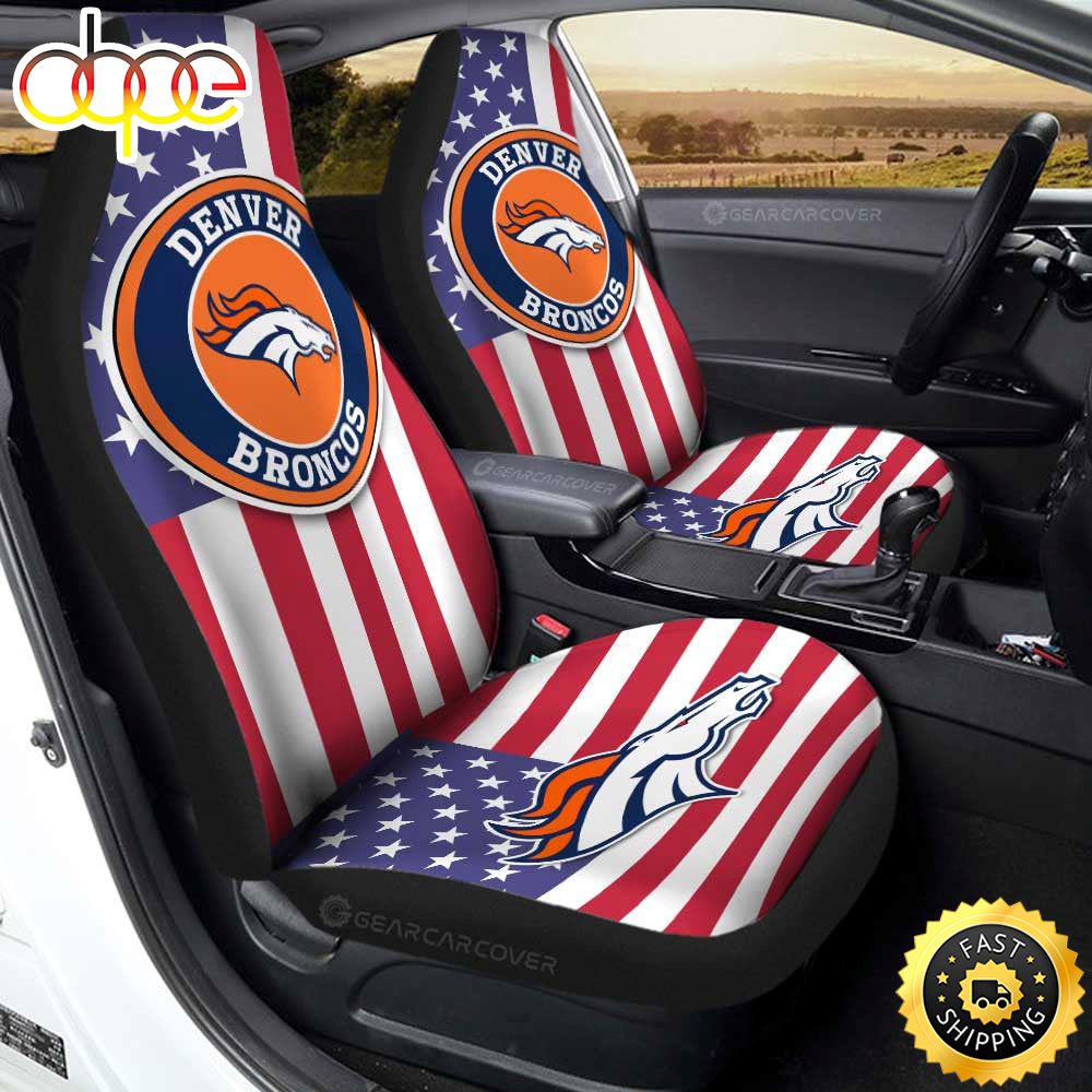 Denver Broncos Car Seat Covers Custom Car Decor Accessories Okar1u
