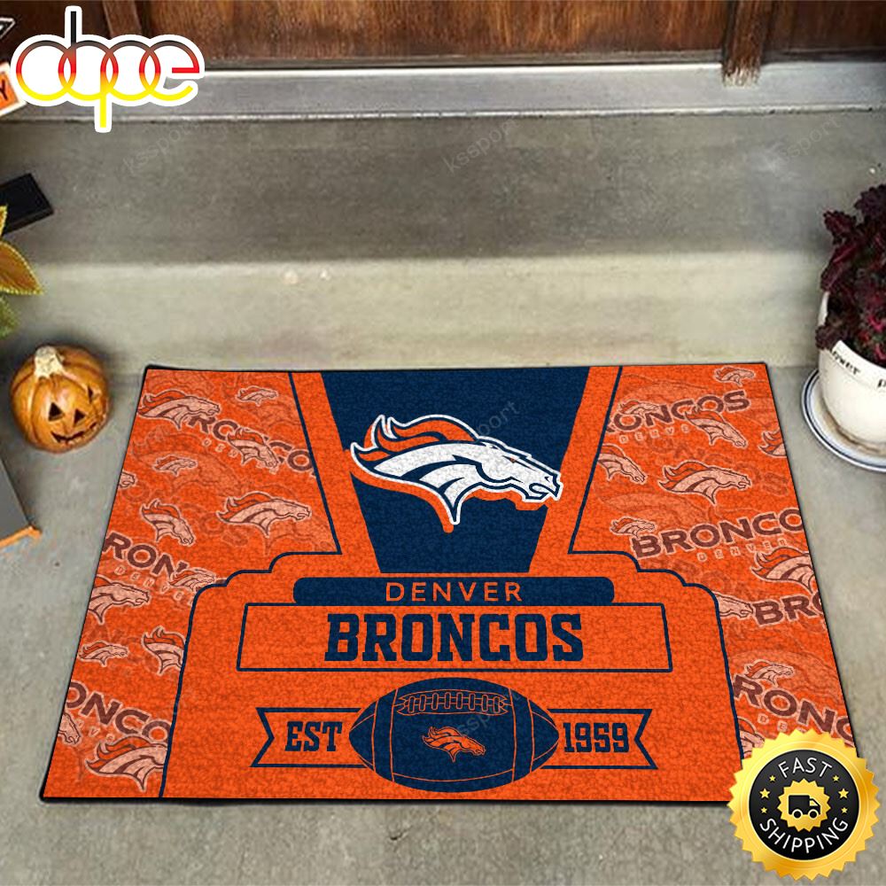 Denver Broncos NFL Doormat For This Season Fzoplm