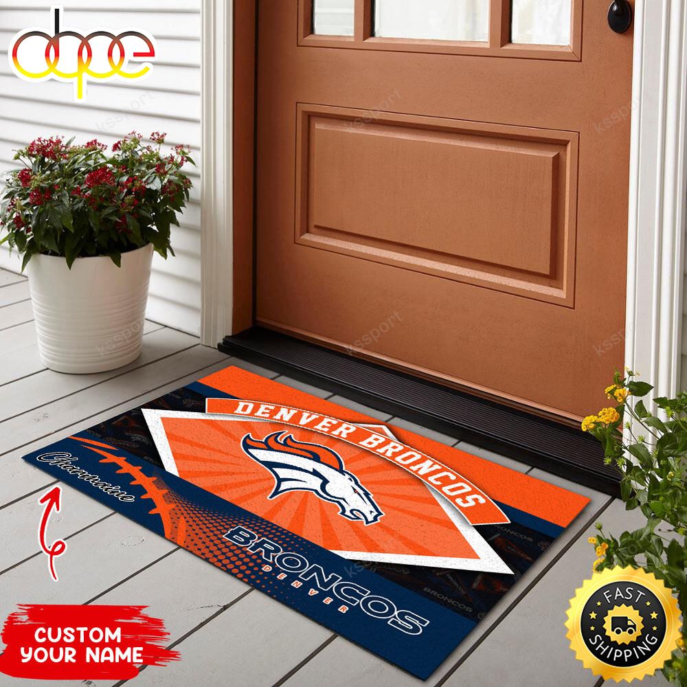 Denver Broncos NFL Personalized Doormat For This Season Vcjz0a