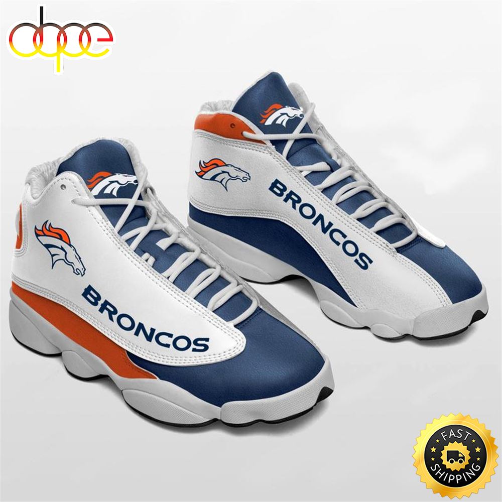 Denver Broncos Nfl Ver 3 Air Jordan 13 Sneaker Ki6bvy