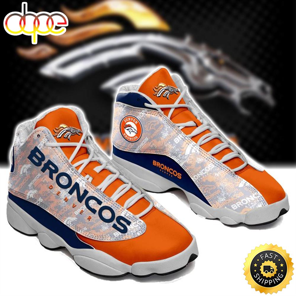 Denver Broncos Nfl Ver 6 Air Jordan 13 Sneaker Exzgl3