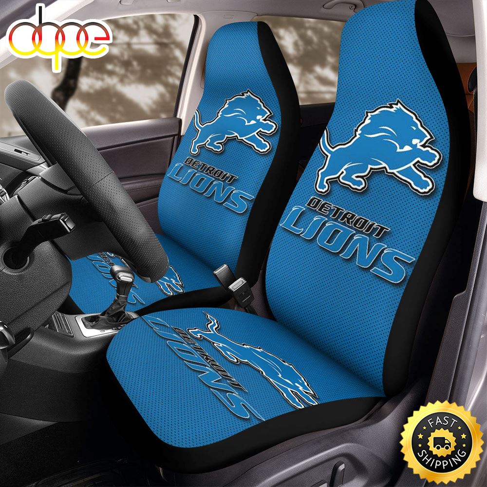 Detroit Lions 2 Car Seat Covers P97rmk