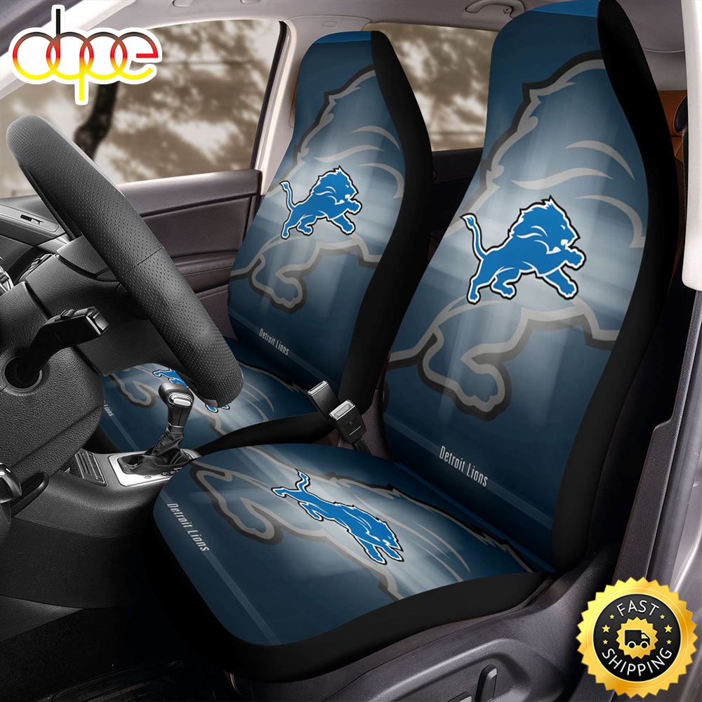 Detroit Lions 3 Car Seat Covers Ip2rze