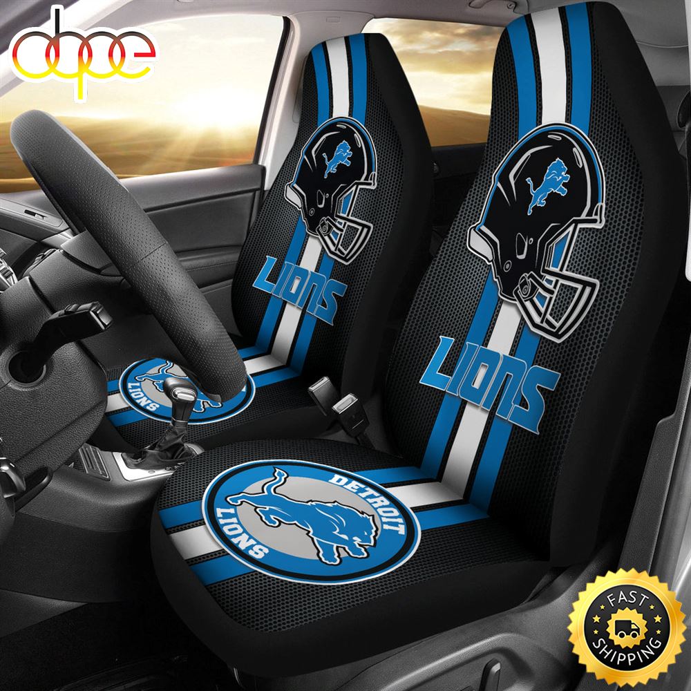 Detroit Lions Car Seat Covers American Football Helmet Car Accessories H3ogy6