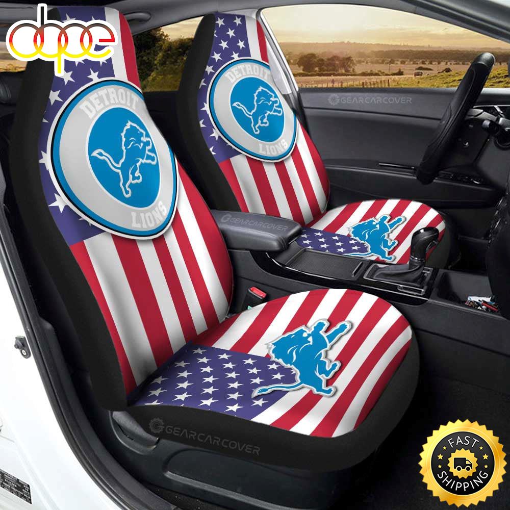 Detroit Lions Car Seat Covers Custom Car Decor Accessories Ounfv0