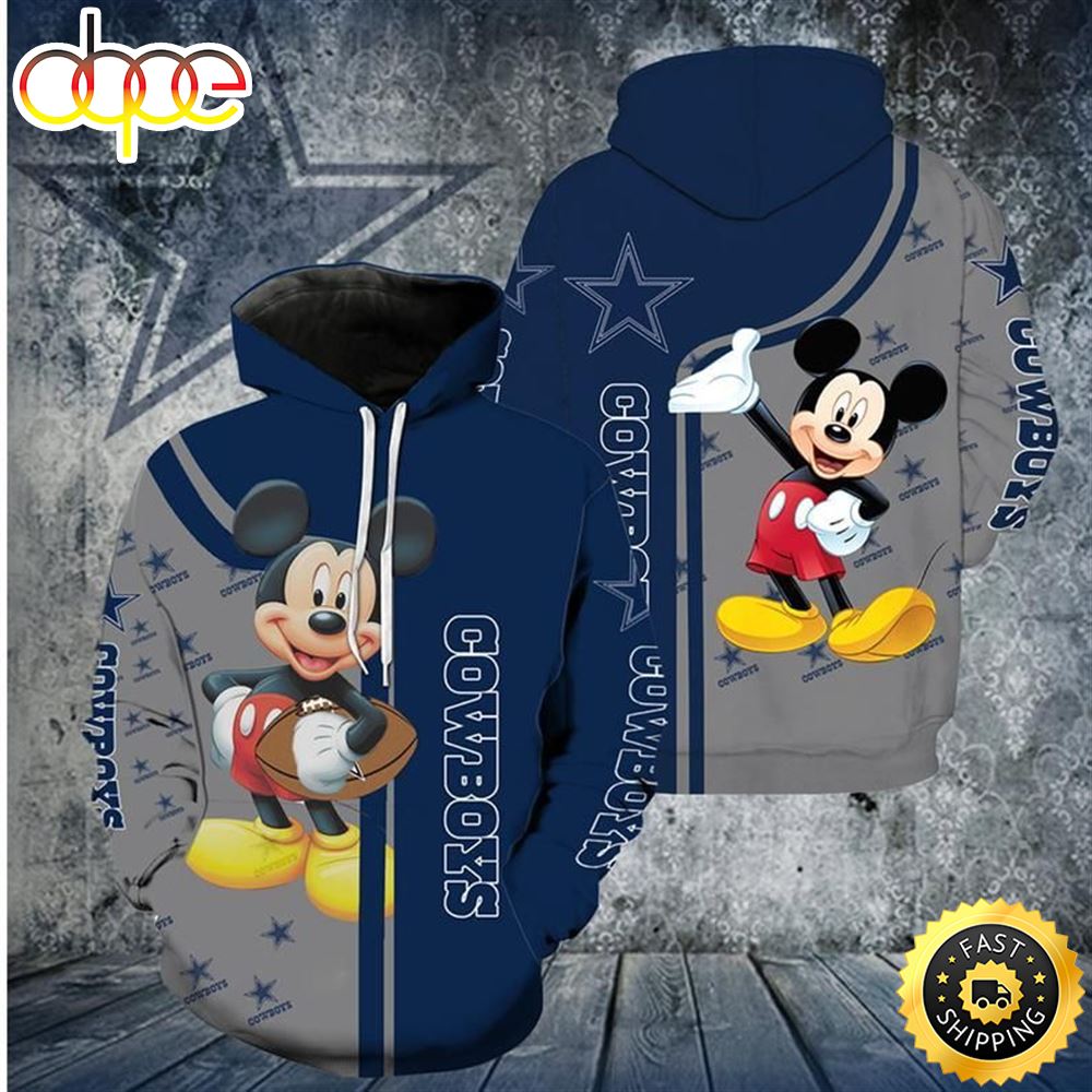 Disney Mickey Dallas Cowboys 59 Nfl Gift For Fan 3d All Over Print Shirt Q3s8l8