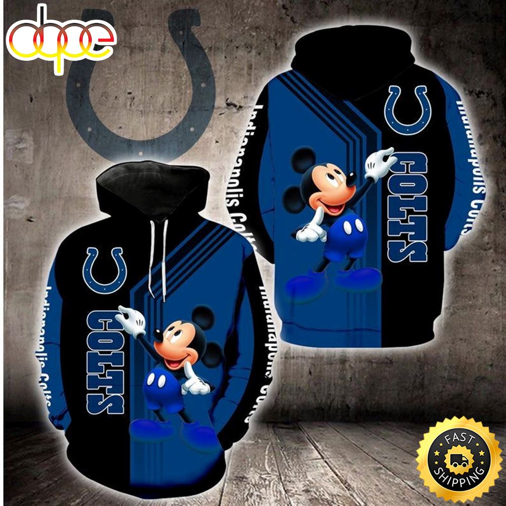 Disney Mickey Indianapolis Colts 36 Nfl Gift For Fan 3d All Over Print Shirt Tf1jvd