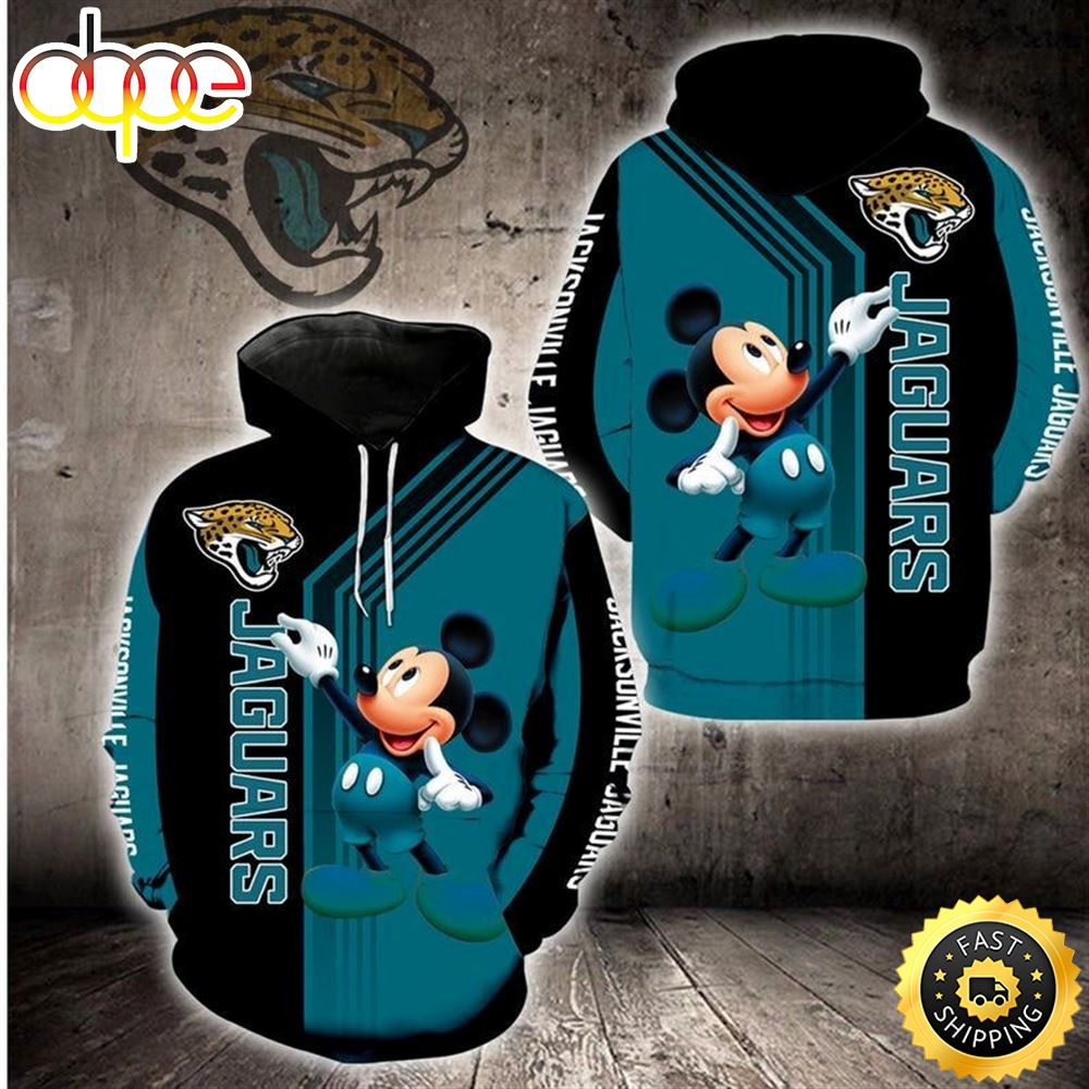 Disney Mickey Jacksonville Jaguars Nfl Gift For Fan 3d All Over Print Shirt E827oy