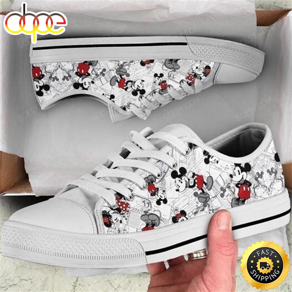 Disney Mickey Mouse Low Top Shoes Lbrhoz