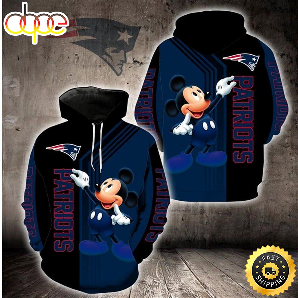 Disney Mickey New England Patriots 35 Nfl Gift For Fan 3d All Over Print Shirt Jcvcxf