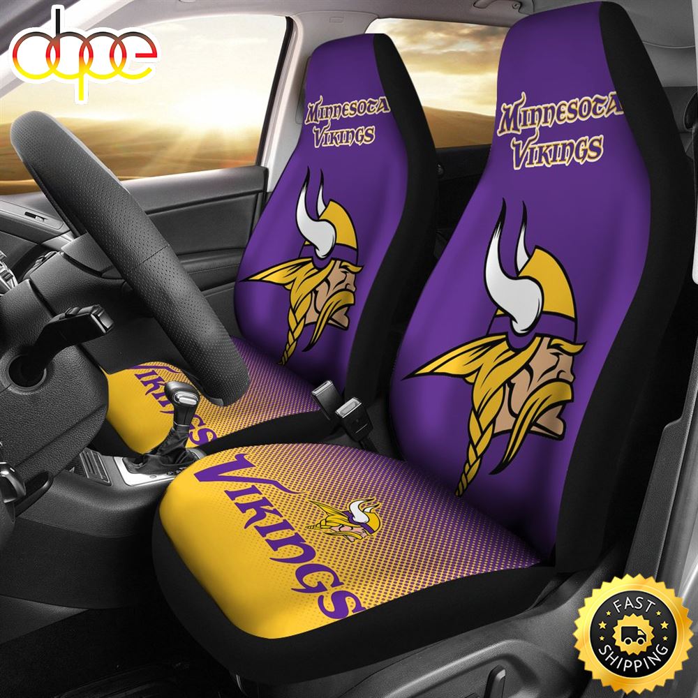 Ew Fashion Fantastic Minnesota Vikings Car Seat Covers Frwl2v