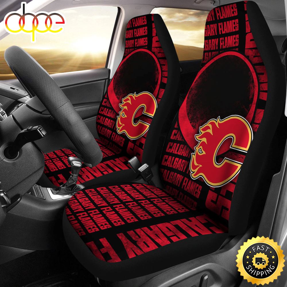 Gorgeous The Victory Calgary Flames Car Seat Covers Pup8ax
