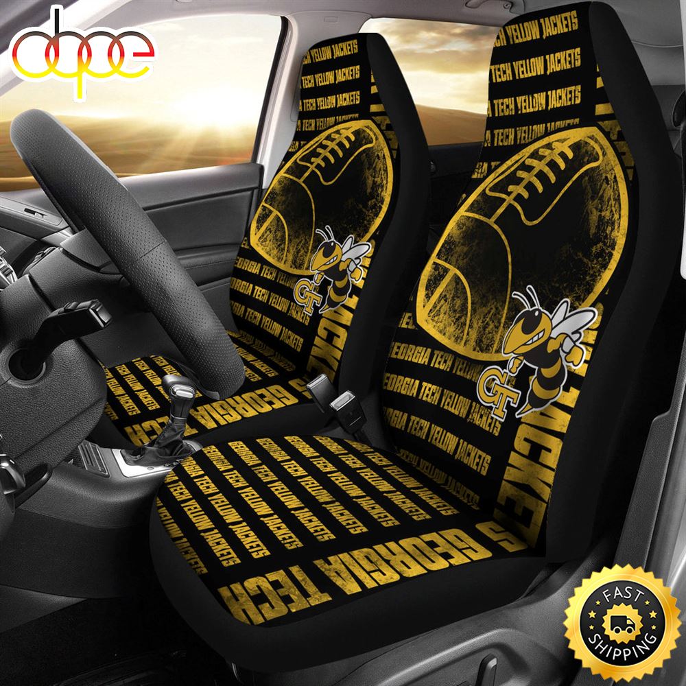 Gorgeous The Victory Georgia Tech Yellow Jackets Car Seat Covers Jl8qyw