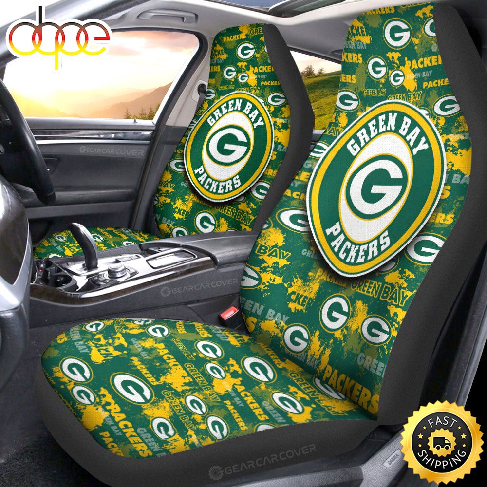 Green Bay Packers Car Seat Covers Custom Brf8mi