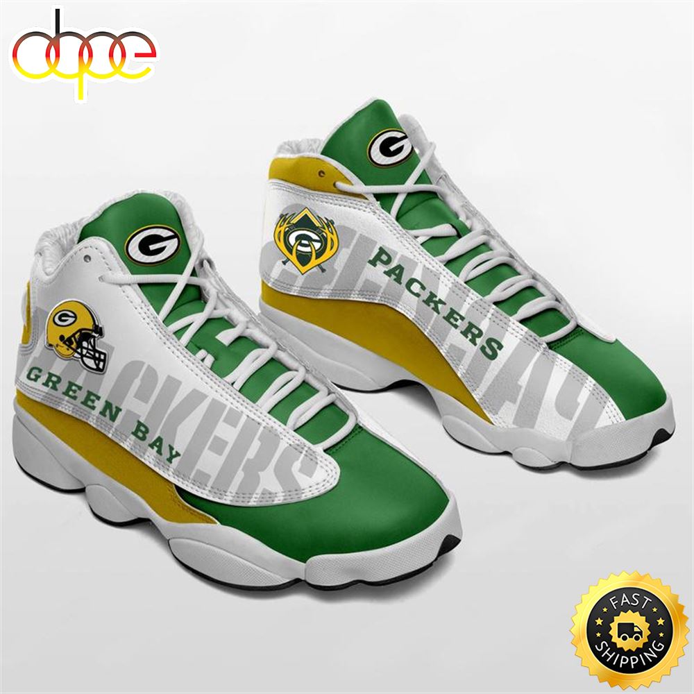 Green Bay Packers Nfl Ver 2 Air Jordan 13 Sneaker B86vsu