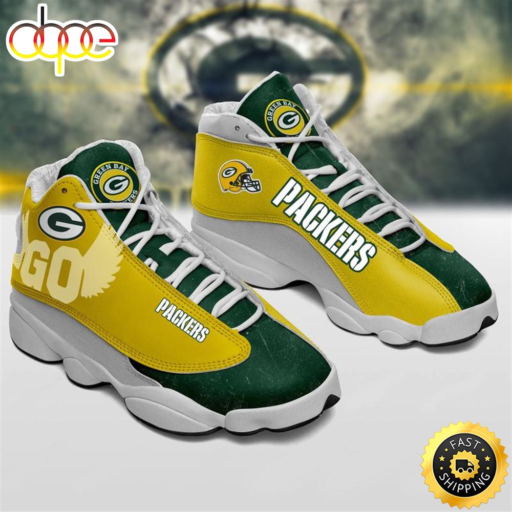 Green Bay Packers Nfl Ver 3 Air Jordan 13 Sneaker Lu18tx