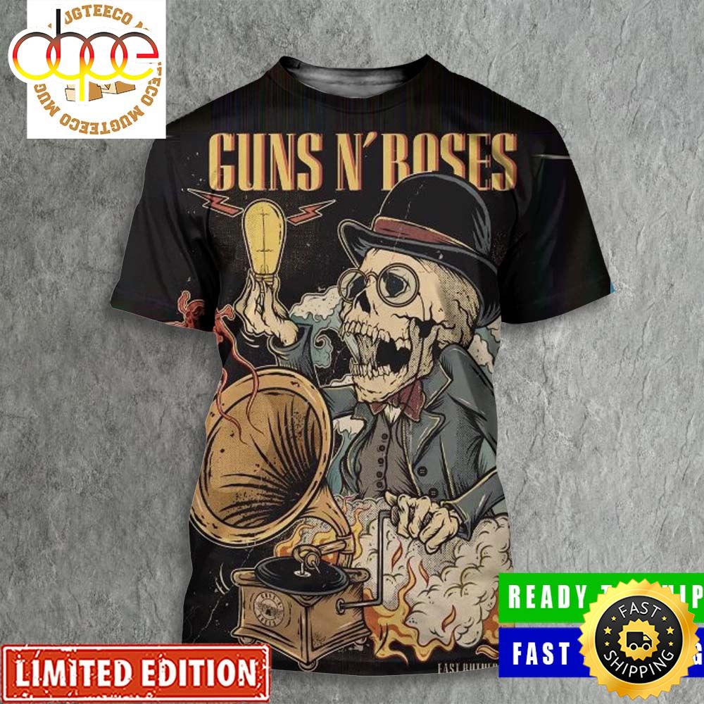 Guns N Roses East Rutherford NJ August 15 2023 At MetLife Stadium All Over Print Shirt Ltxv35