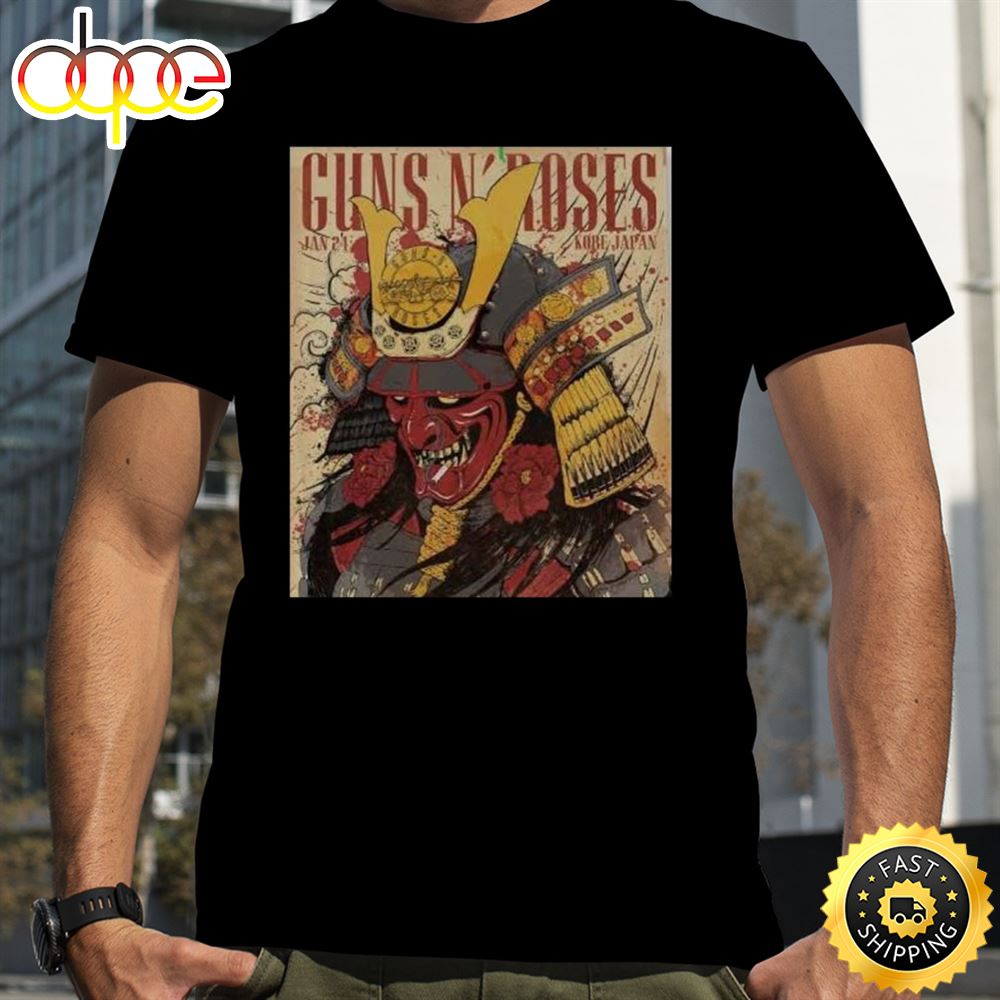 Guns N Roses Kobe Japan 24 January Shirt Mz83tw